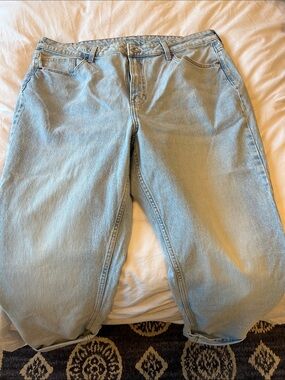 Women’s & Denim Light Wash Curvy Fit Vintage High Waist Jeans